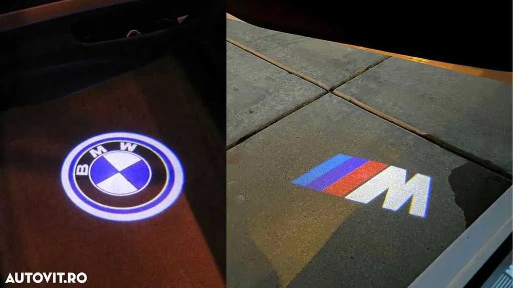 Set Logo Proiectoare Lampi 3D LED Lumini Usi Portiere BMW M