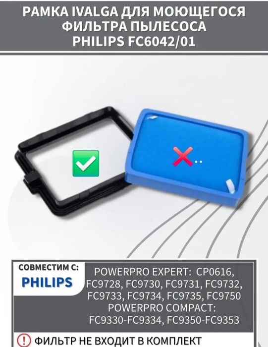 Рамка для моющегося фильтра Philips