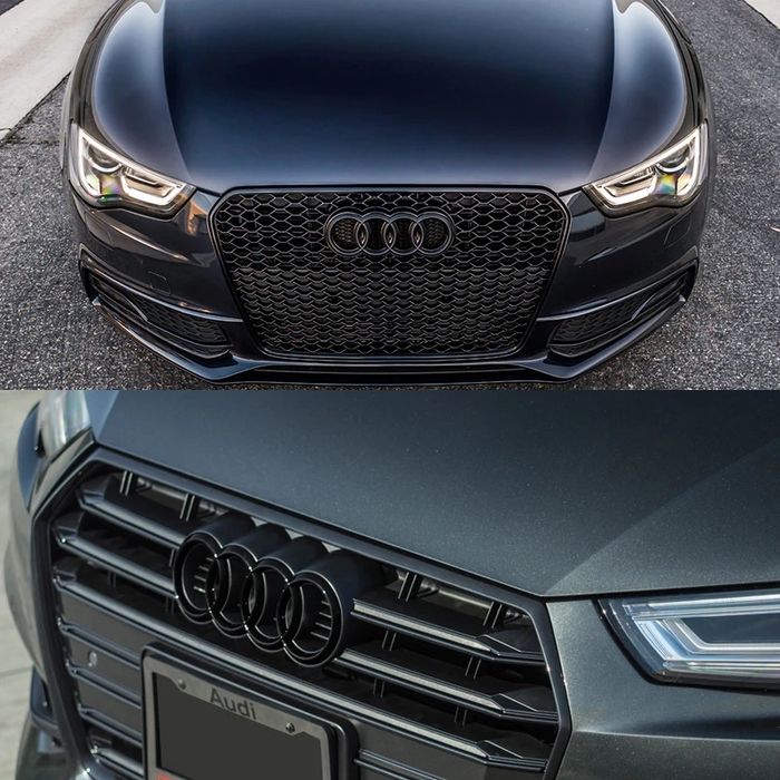 Sigla Emblema Negru Lucios Audi SET
