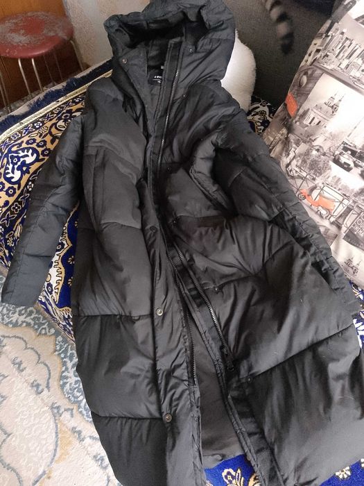 Пуховик длинный теплый