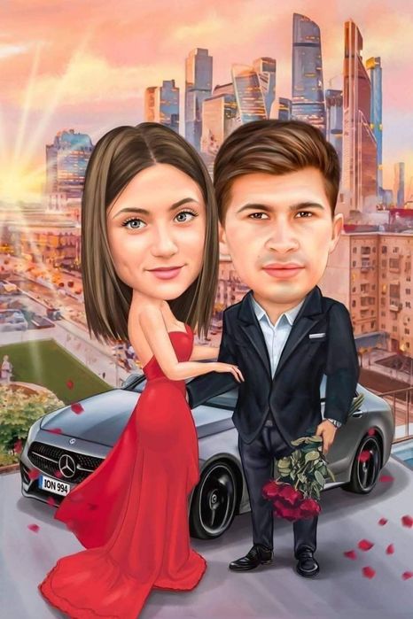 Карикатура за Двойка, Семейство, Влюбени - Перфектният подарък