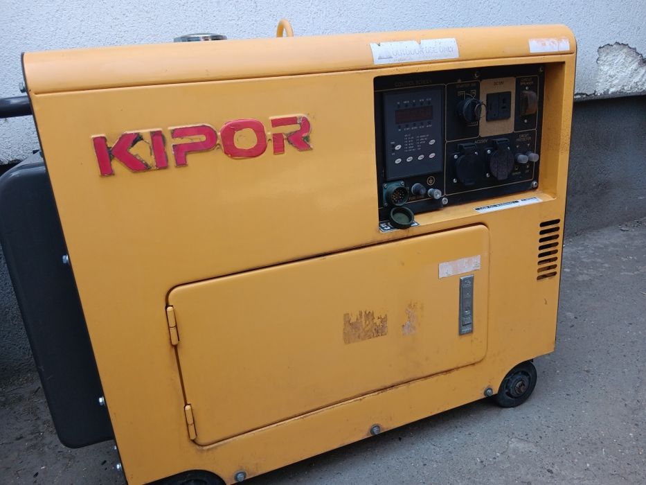Generator Kipor SH7500 E,diesel  ,56 ore de funcționare