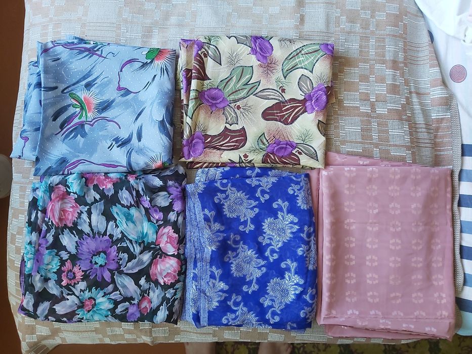 Новые отрезы тканей