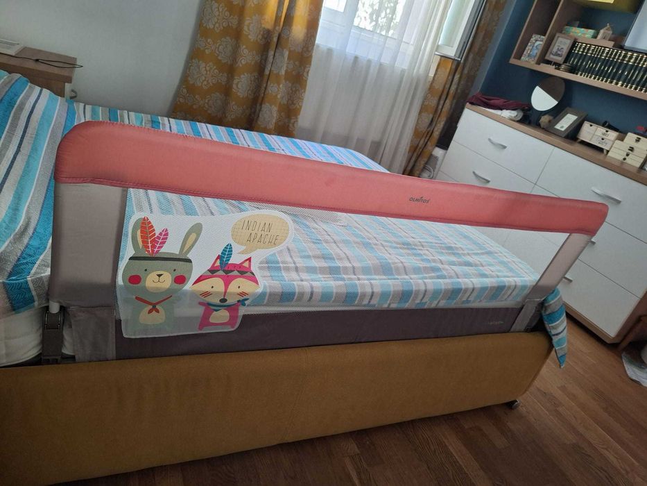 Bariera protecție pat rabatabilă pentru bebeluși