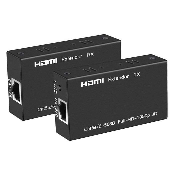 HDMI Extender 60m prin cablu LAN Cat5e/Cat6 Full HD 1080P