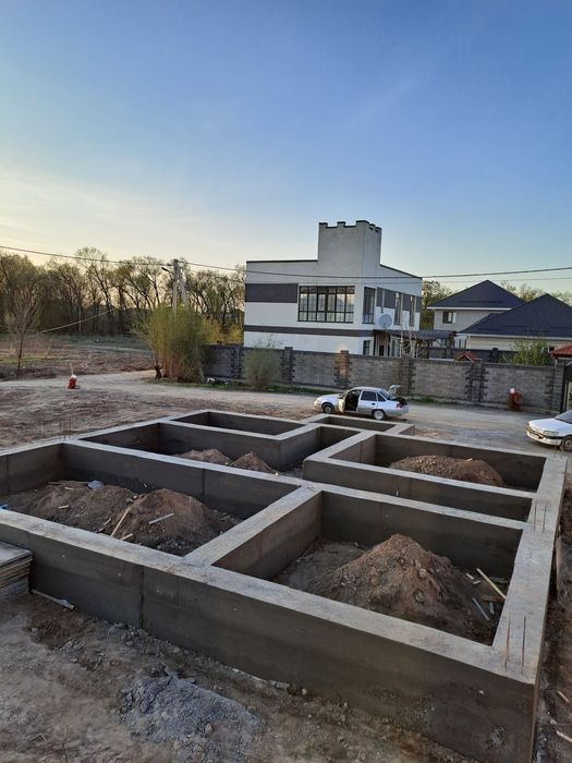 Заливка фундамент