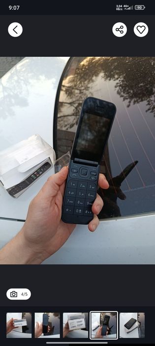 Nokia 2720 flip yengi tel 2ta sim imei otkan