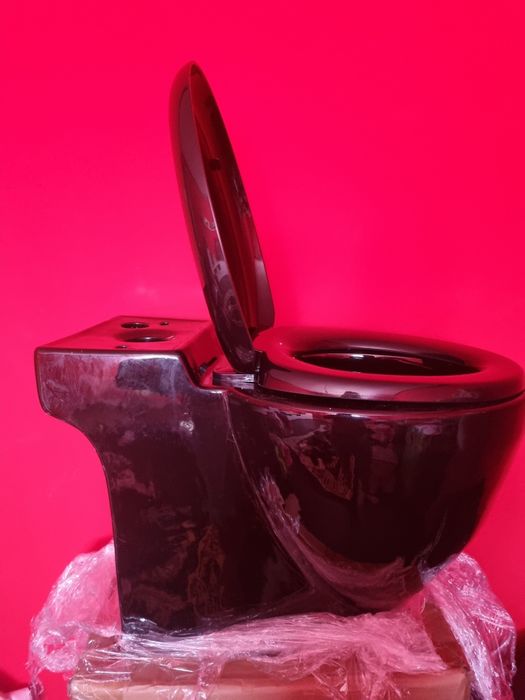 Wc bazin si bideu noi din ceramic negru lucios
