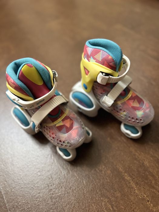 Роликовые коньки детские раздвижные КВАДЫ, размер 30-33