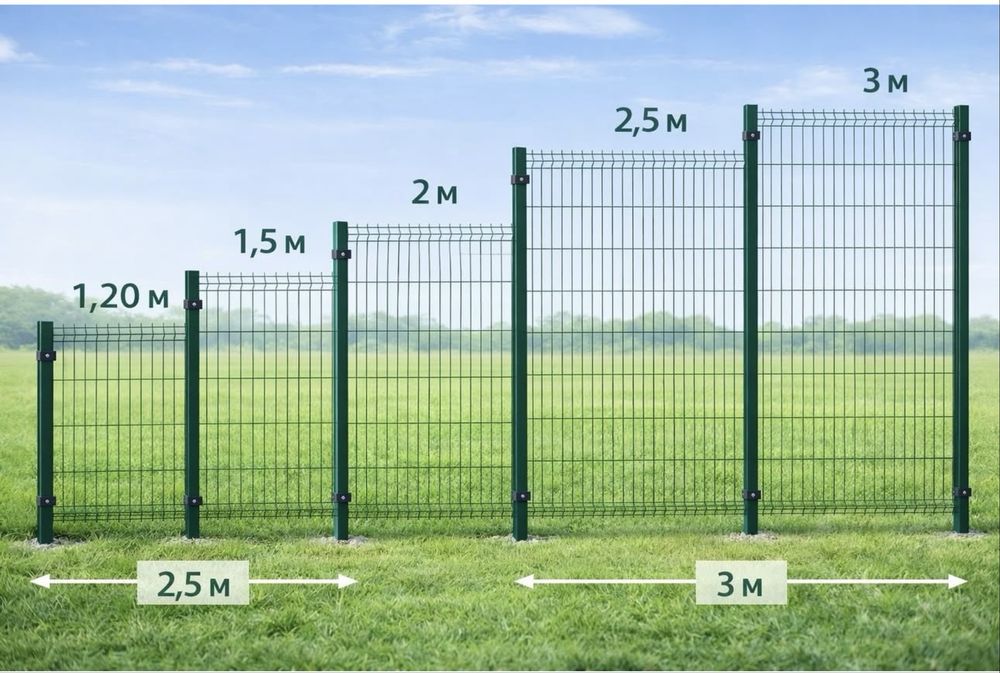 Сетки, евро сетки, 3д сетки, забор, ограждение