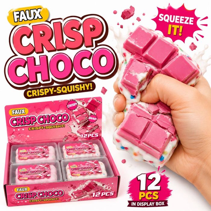 Crisp Choco Squishy, играчка Скуиши шоколад