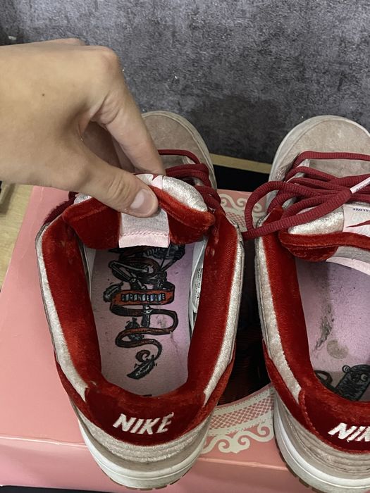 Кроссовки nike dunk sb X strangelove