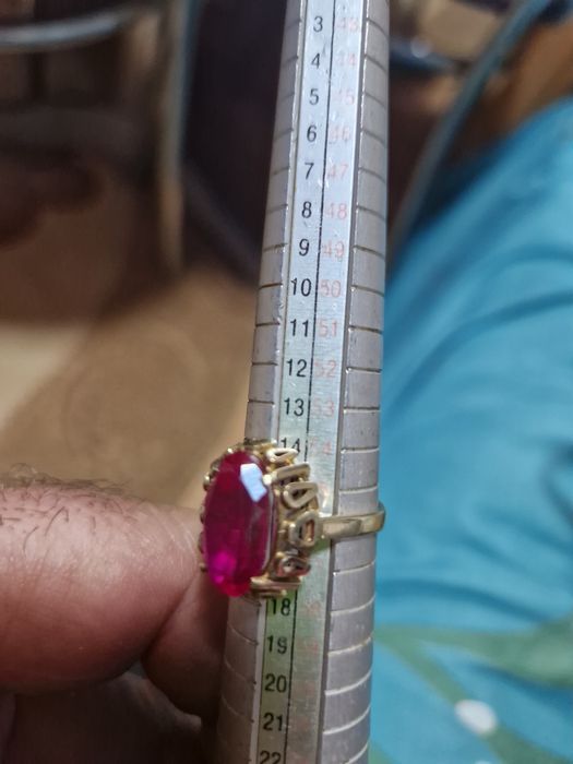 Inel din aur14k cu rubin