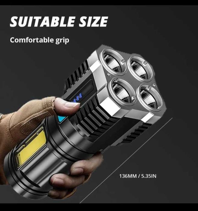 LED USB фенерче с 4 режима