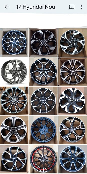 Jante 17 Hyundai Tucson Santa Fe Kona Sonata i20 i30 i40 Ioniq ix20 ix35  Nexo XG Veloster
Jante noi cu Factură și Garanție