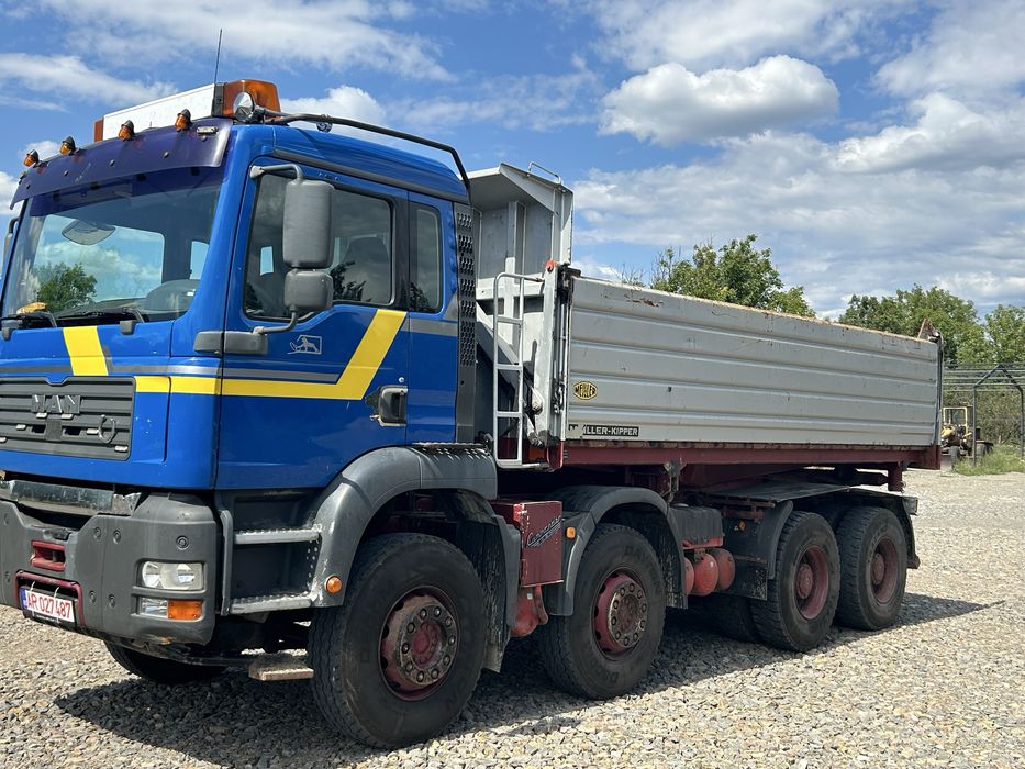Inchiriez 8x4 si semiremoca basculanta
