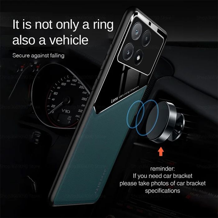 Xiaomi Poco X6 Pro 5G / X6 / M6 Pro / GENEROUS Кожен кейс с магнит