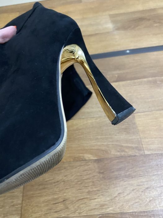 Сапоги замшевые, ботфорты