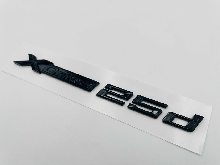 Emblema compatibila BMW x-drive 25d negru