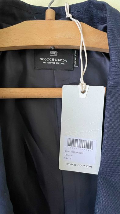 Чисто нов оригинален блейзър Scotch & Soda унисекс с етикети!