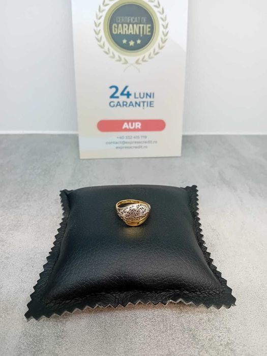 (Ag33)Inel aur 14k 1.85g 14/54 (B.43995.10/26) Garantie 2 ani!