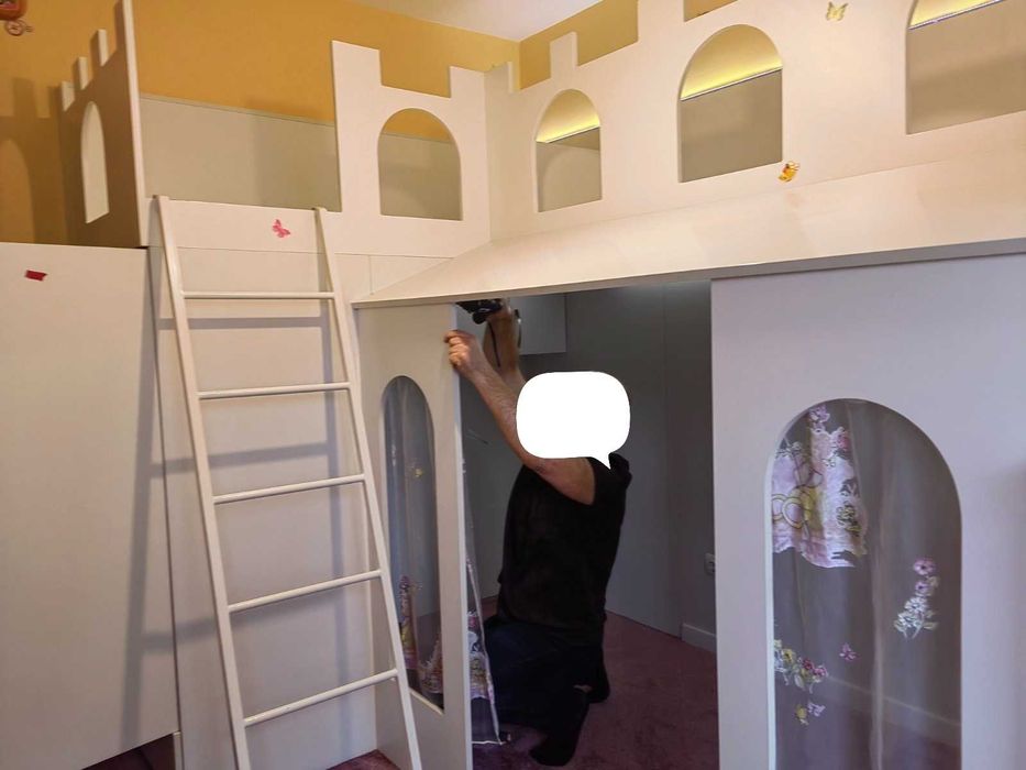 Дизайнерска детска стая-Дворец за 2 деца