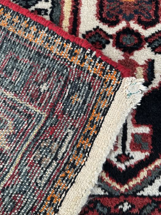 Splendid covor persan iranian Zanjan Samaveri, circa 60 ani vechime, 130 x 200 cm