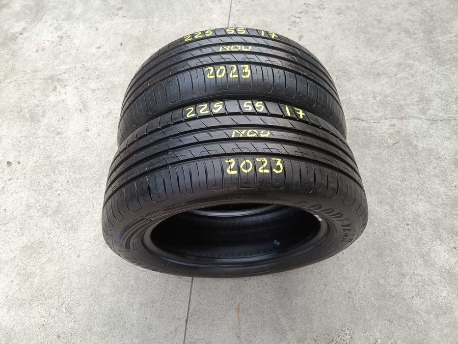 Doua anvelope noi de vara 225 55 17 goodyear efficirent grip dot 2023