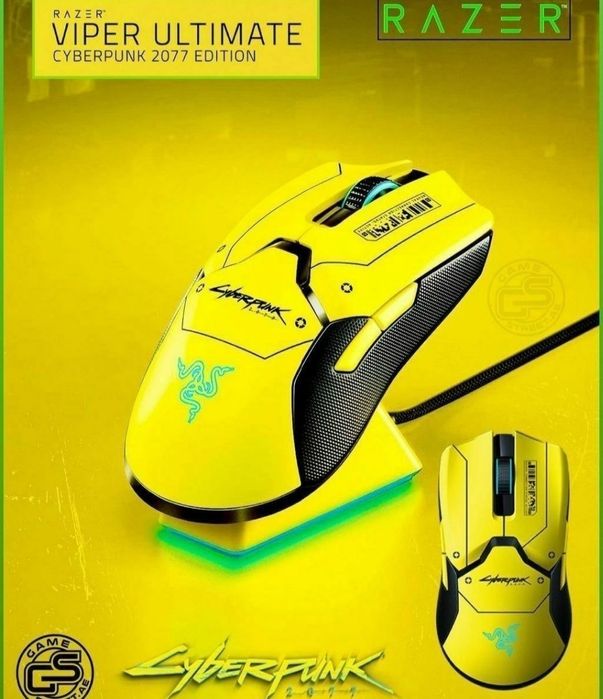 (2в1)Razer Viper Ultimate Cyberpunk+ДокСтанция Беспроводная мышка/мышь