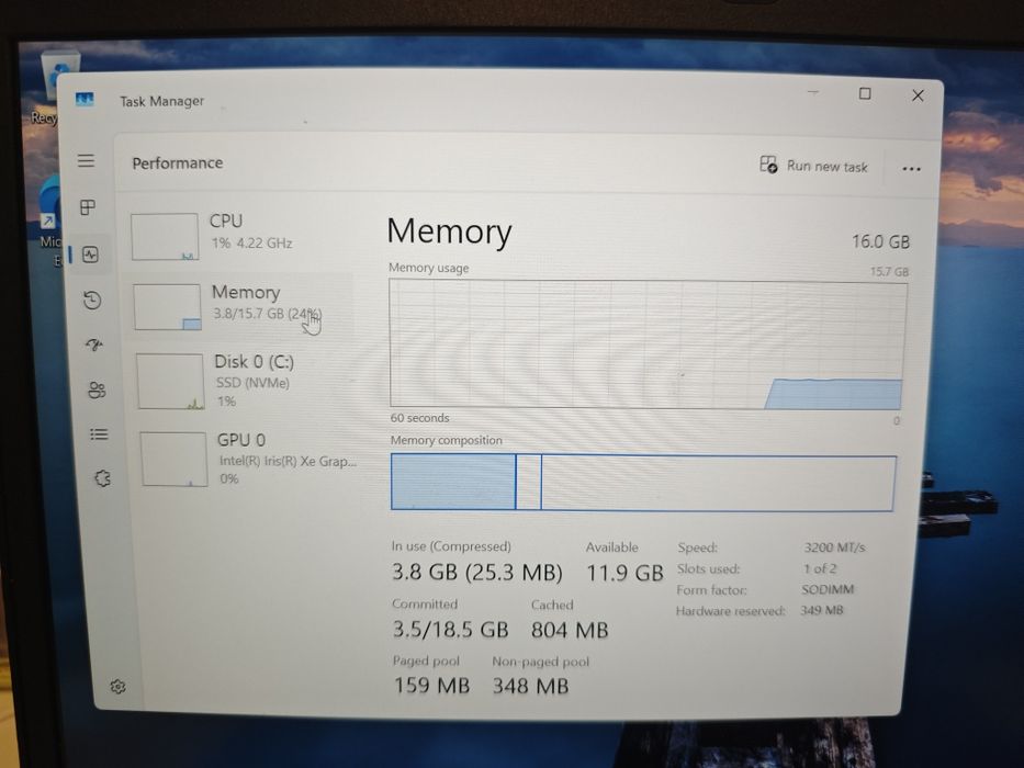 Laptop thinkpad L14 gen 2 i7 1165g7 RAM 8gb  ssd 256gb