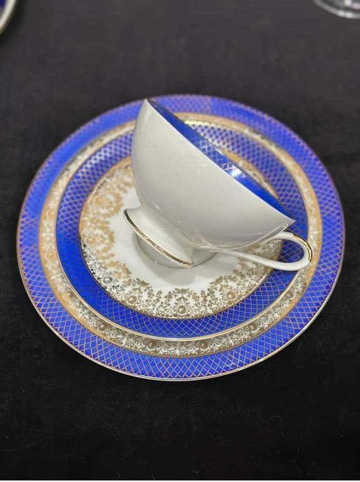 Чайные фарфоровые, немецкие старинные ТРИО.