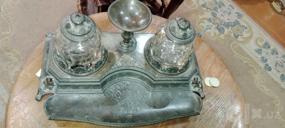 Антиквариат чернильница германия с клеймом мастера и завода