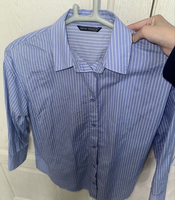 Defacto рубашка голубая