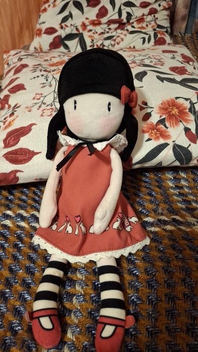 Papusa noua Gorjuss din plus Love Grows  Material Textil