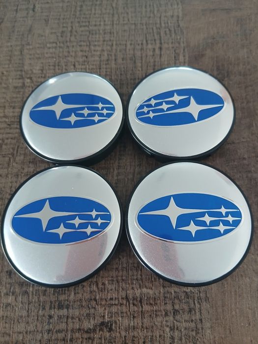 Subaru Капачки за джанти Субару  сиви 55/60 декоративни тапи за джанти
