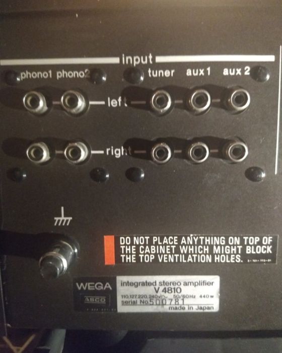 Top legendar v-fet Amplificator Wega 4810(Sony TA5650)