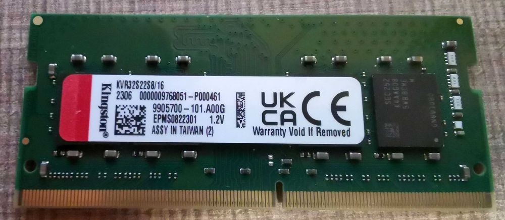 памет RAМ SODIMM 16Gb DDR4 3200 1.2v единични бройки