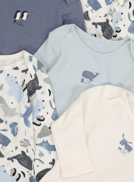 Бодита с дълъг ръкав за момчета, 9-12 месеца