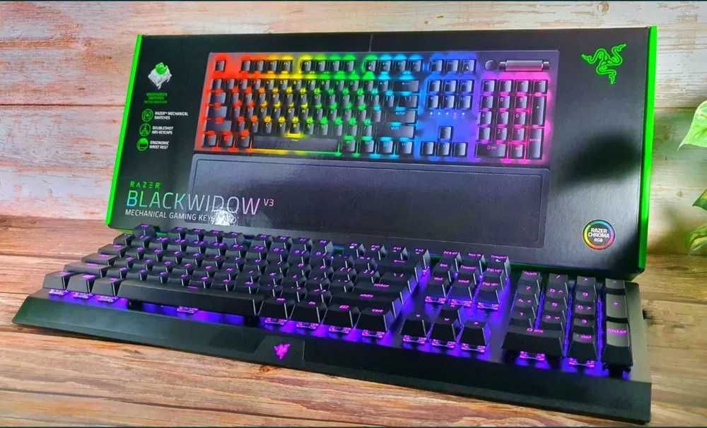 Tastatura Gaming mecanica RAZER BlackWidow V3 Green Noua Sigilata