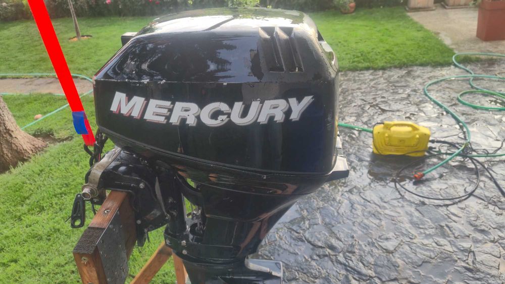 Извънбордов двигател Mercury 15hp четиритактов къс ботуш с дистанционно управление - щамбайн