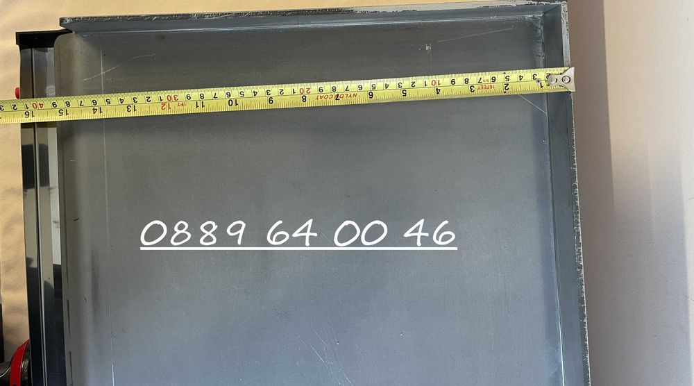 Газова скара стоманена плоча гладка 70х51см (6,0 kW) +Газова защита CE