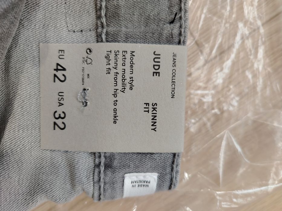 Три чифта чисто нови мъжки дънки Манго Mango 42 skinny fit