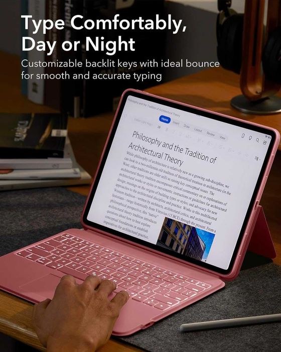 Калъф с клавиатура за ipad 13-инчов iPad  (M3/M2 2025/2024),Гаранция