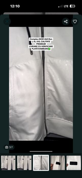 Compleu Dior Alb Calitate Premium