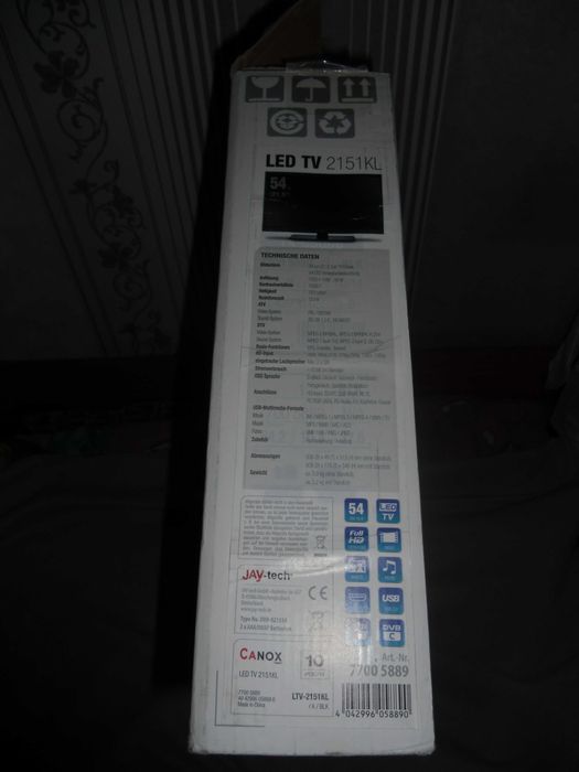 27.Продавам Телевизор Canox ,НОВ тестван 21,5” LED.Модел 2151 KL.
