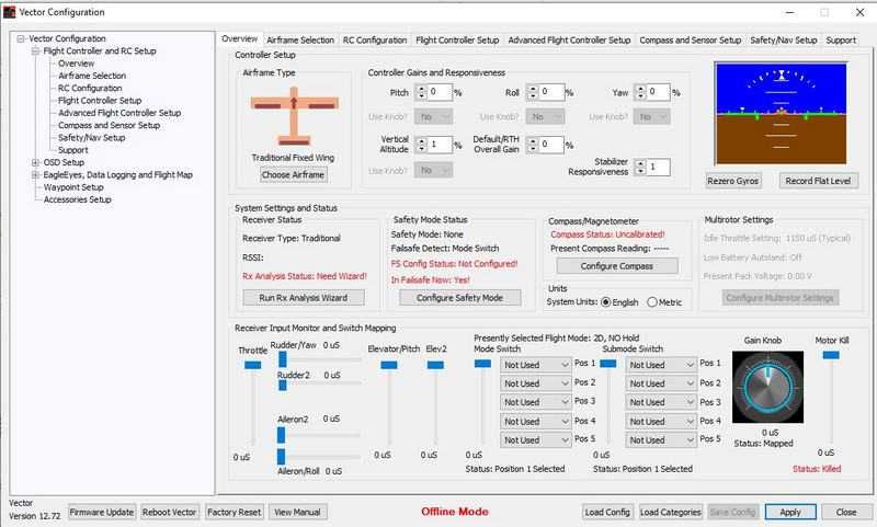 Vector Eagle Tree GPS OSD Autopilot Flight Controller FPV