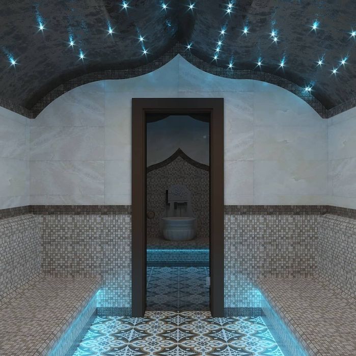 Отделка саун хамамов бассейнов