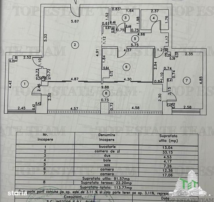 Apartament 3 camere - central - vanzare - Braila