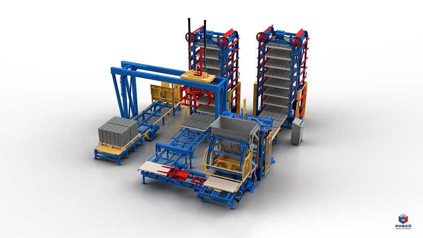 "РИФЕЙ"-Система штабелирования и пакетирования для вибропрессов