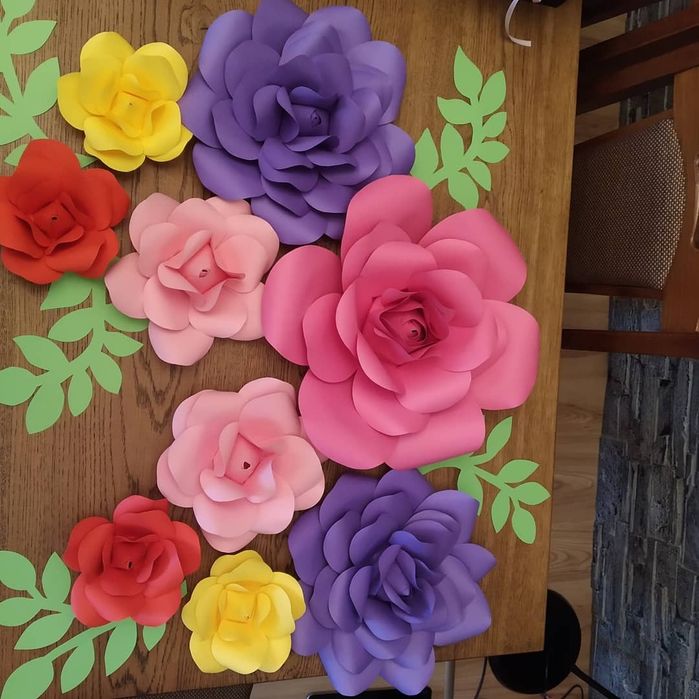 Цветя от хартия/картон